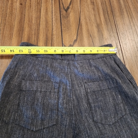 Poetry Textured Tailored Trouser ankle crop  Pants linen wool blend size 4 - Picture 9 of 13